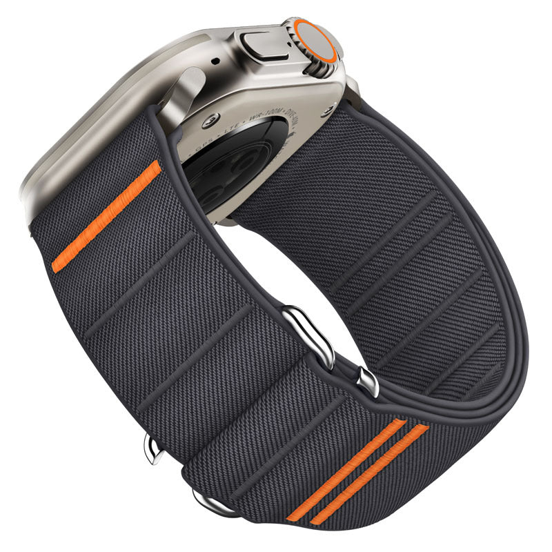 Elastic Nylon Watchband Stainless Steel Buckle