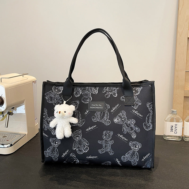 Women's Large Capacity Portable Printed Tote