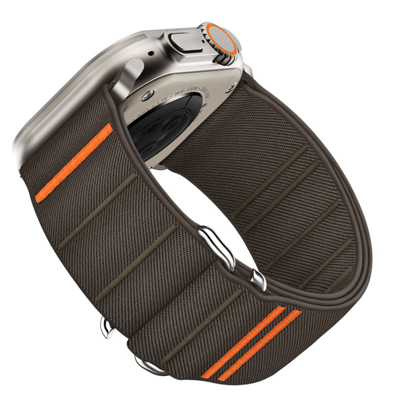 Elastic Nylon Watchband Stainless Steel Buckle