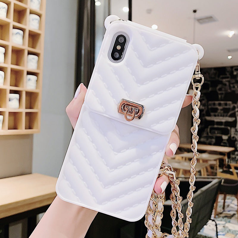 Chain card phone case