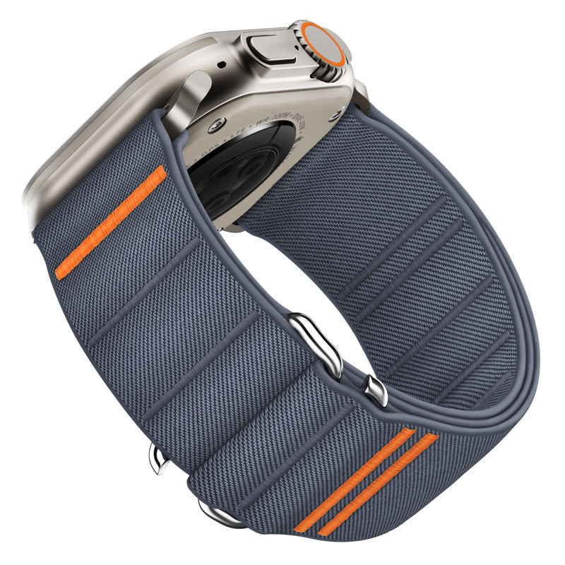 Elastic Nylon Watchband Stainless Steel Buckle
